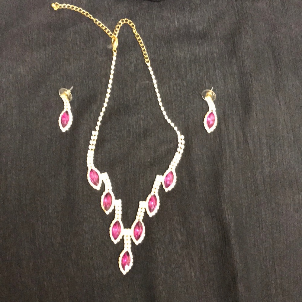 Prom & party necklace and earrings